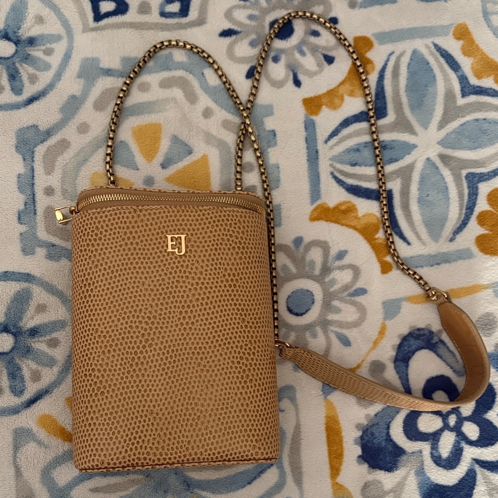 Textured Crossbody Bag in Tan